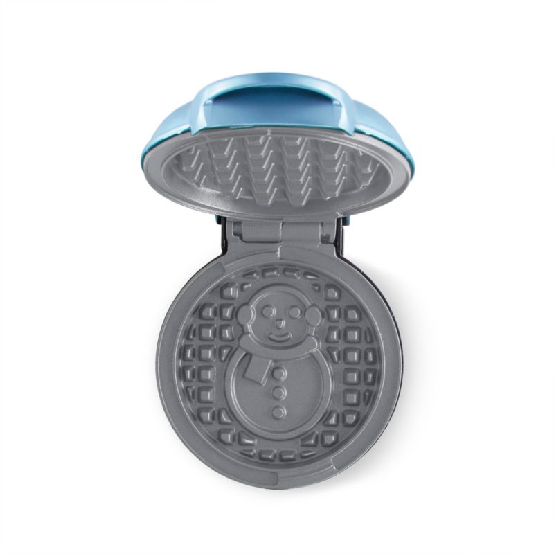Dash ® Snowman Mini Waffle Maker with Ceramic Non-Stick Plates