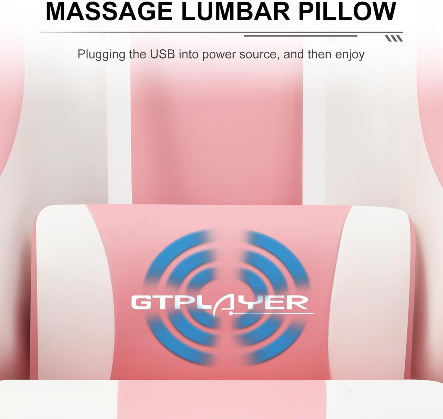 GTPLAYER Gaming Chair, Computer Chair with Footrest and Lumbar Support, Height Adjustable Game Chair with 360 -Swivel Seat and Headrest and for Office or Gaming (White)