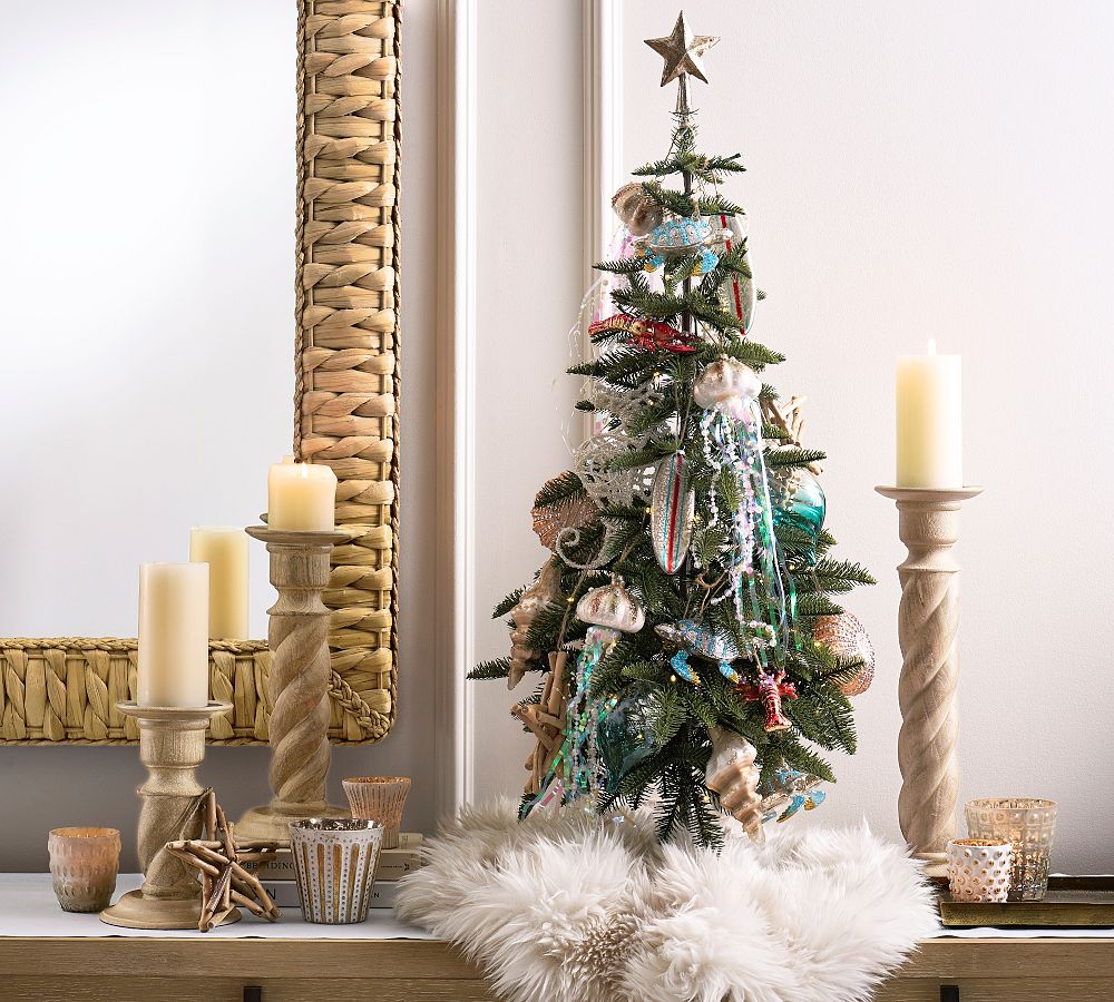 Luxe Faux Fur Mini Tree Skirt