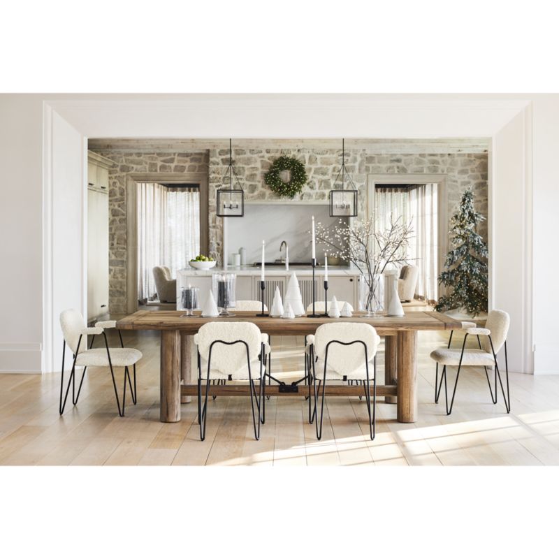 Faux Ilex White Berry Stem Branch 39