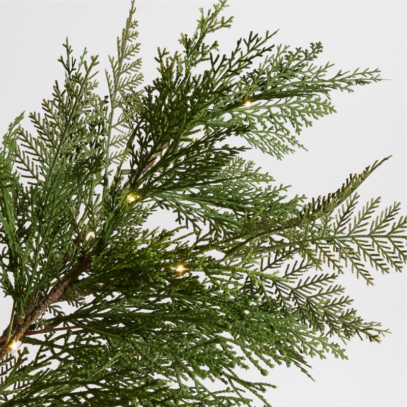 Faux Hemlock Pre-Lit Holiday Stem 40