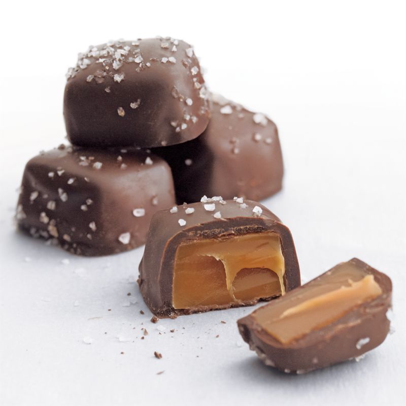Dark Chocolate Sea Salt Caramels with Gift Box