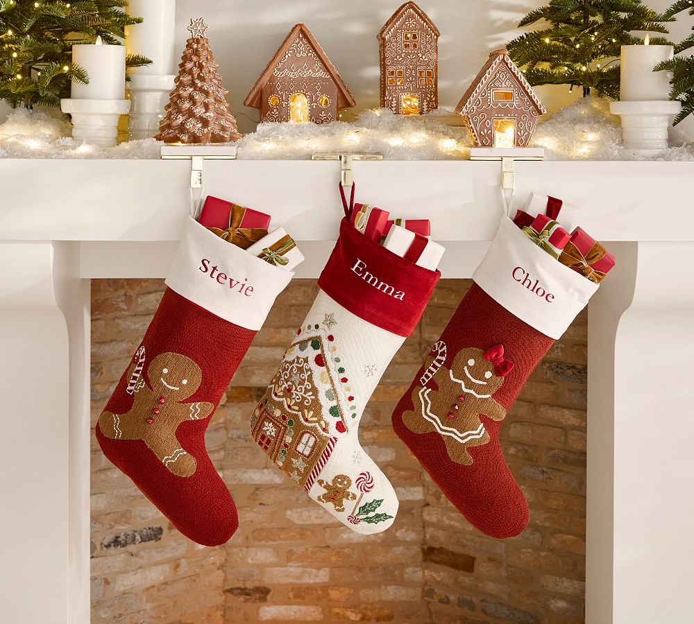 Holiday Icons Crewel Stockings