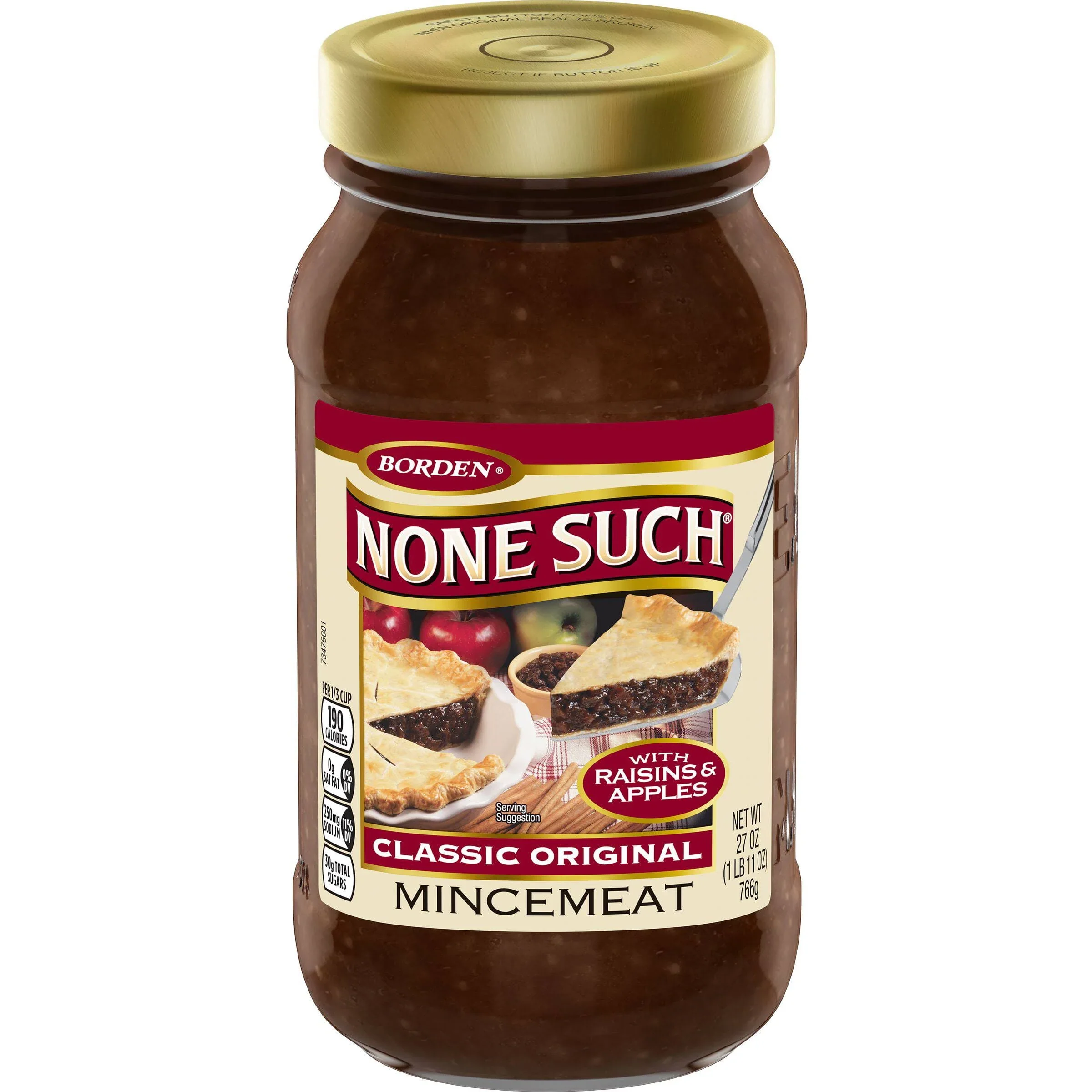 None Such Mincemeat, with Raisins & Apples, Classic Original - 27 oz