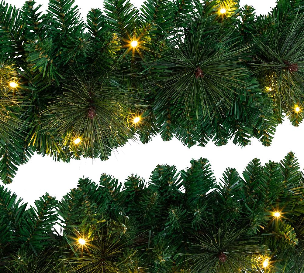 Faux Lit Wall Hanging Christmas Tree