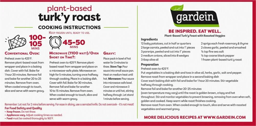 Gardein Plant-Based Turk'y Roast - 35.2 oz