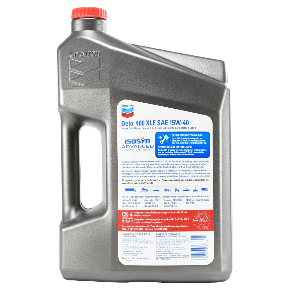 Delo 400 XLE SB Synthetic Blend SAE 15W-40 Heavy-Duty Diesel Motor Oil 1 Gallon