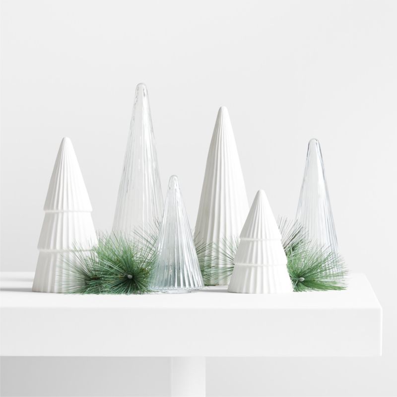 LED Porcelain and Glass Tree Tablescape Set