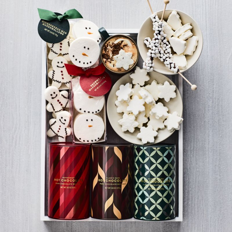 Mini White Snowflake Marshmallows