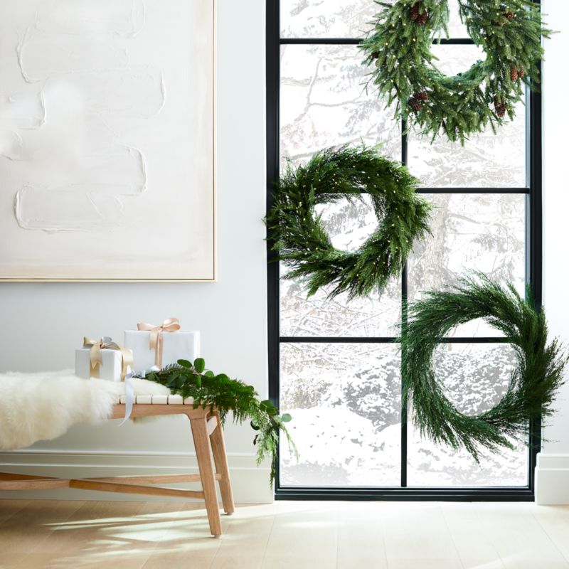 Faux Cypress Wreath 26