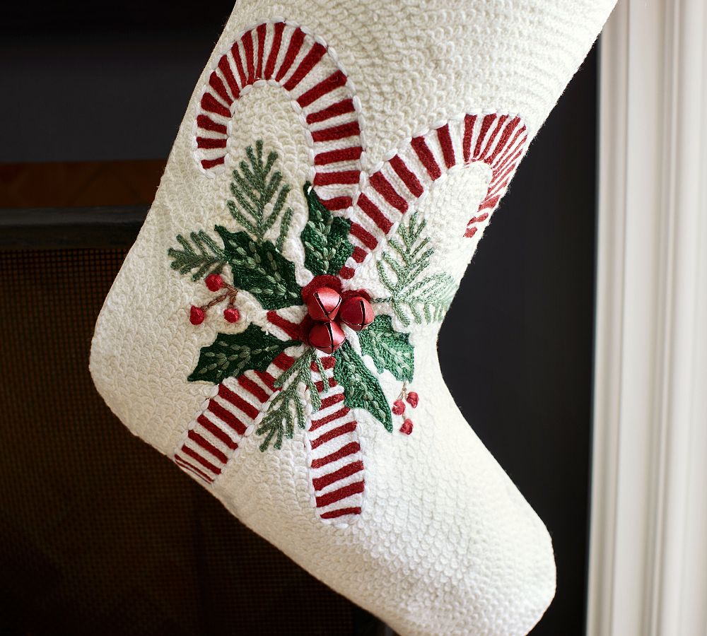 Holiday Icons Crewel Stockings