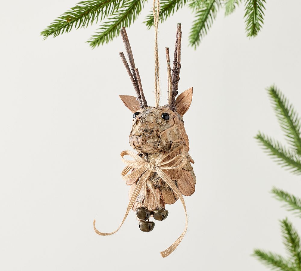 Reindeer Head With Bells Ornament