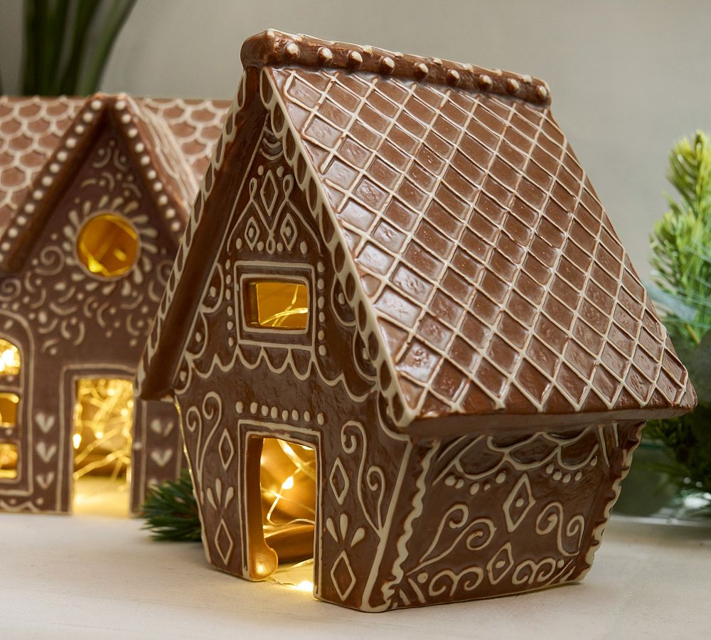 Handcrafted Gingerbread Village Houses