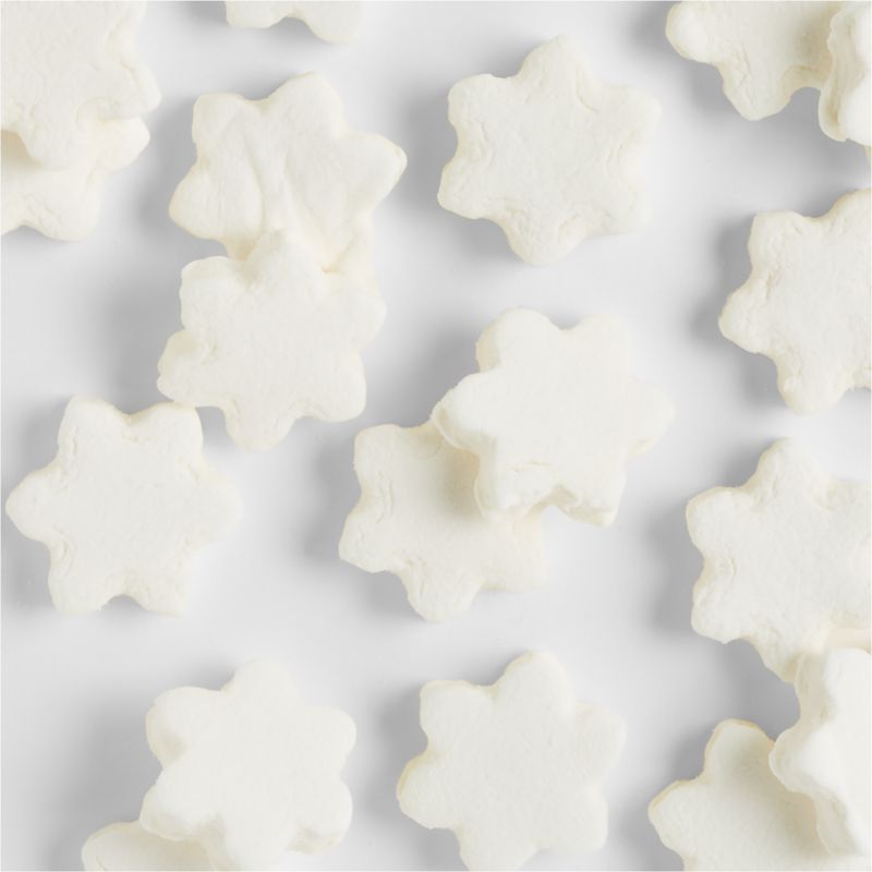 Mini White Snowflake Marshmallows