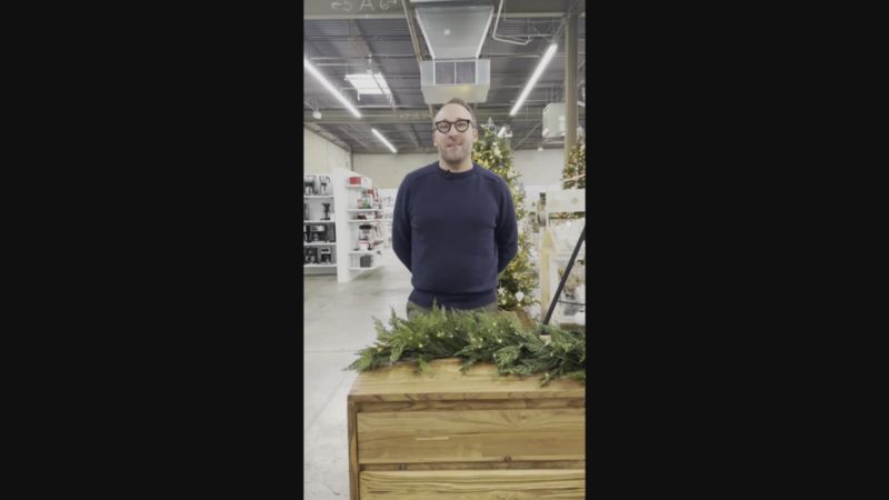 Faux Hemlock Pine Pre-Lit LED Real Touch Christmas Garland 6'