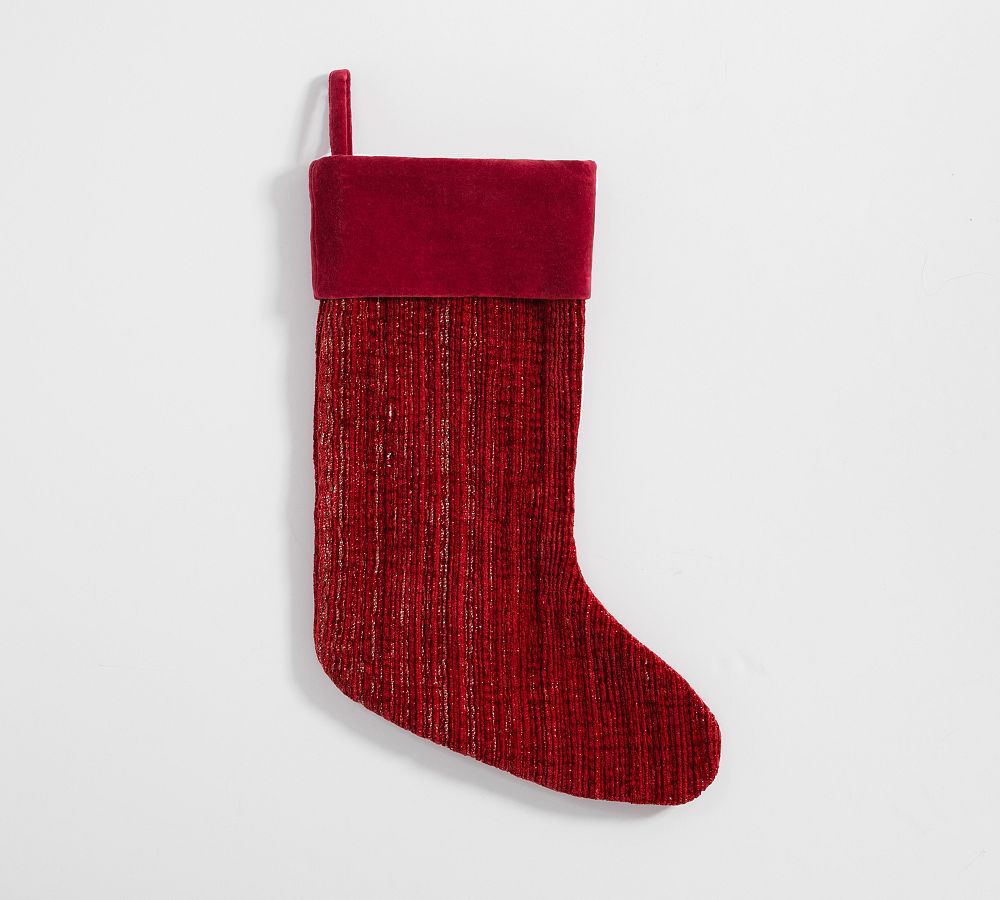 Textured Chenille Stocking