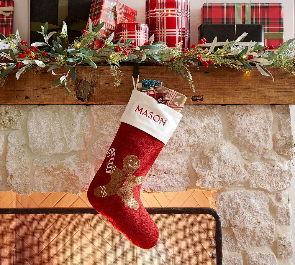 Holiday Icons Crewel Stockings