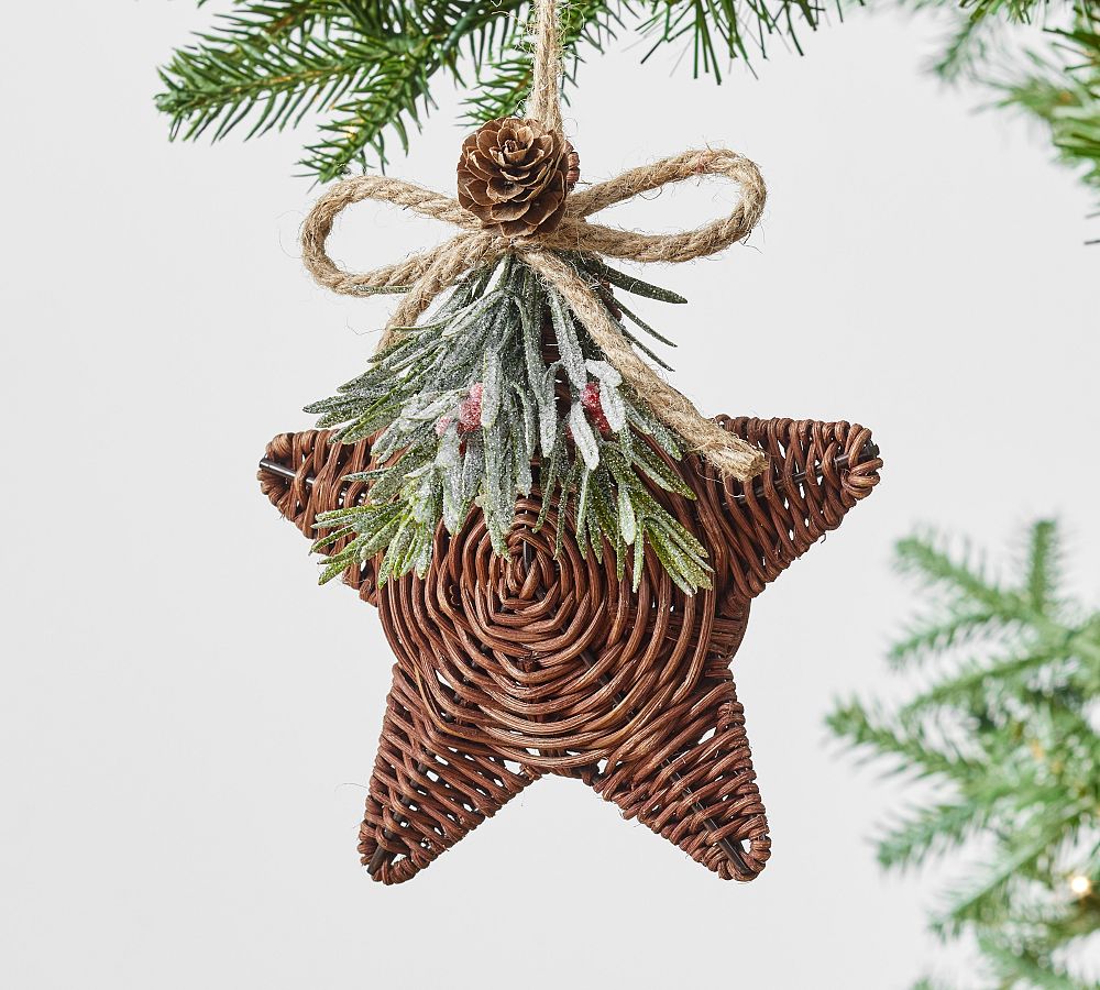 Wicker Star Ornament