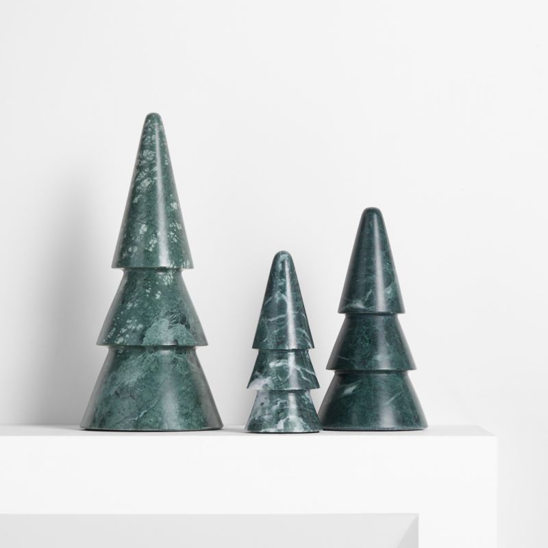 Small Green Marble Christmas Tree 7