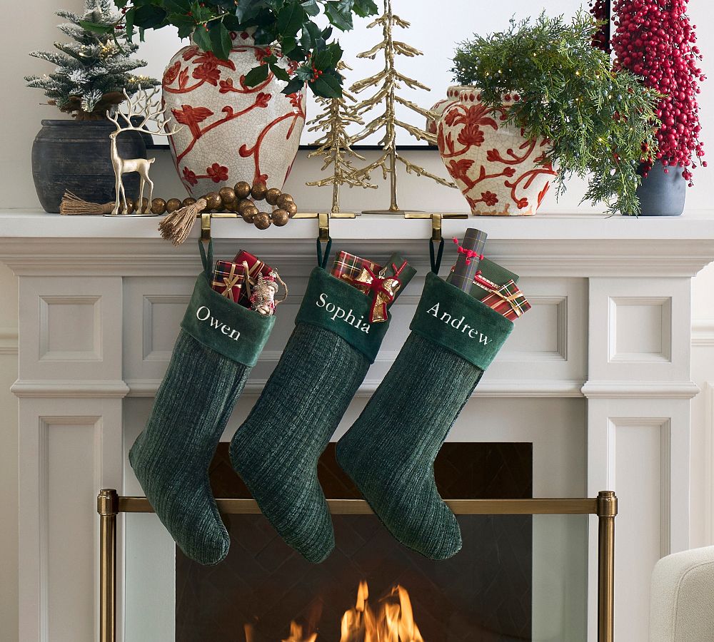 Textured Chenille Stocking