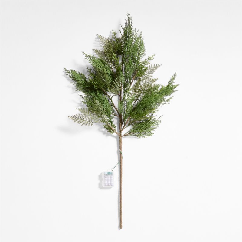 Faux Hemlock Pre-Lit Holiday Stem 40