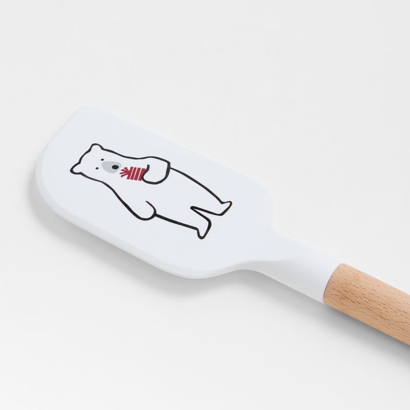 Arctic Bear Silicone and Wood Spatula by Joan Anderson