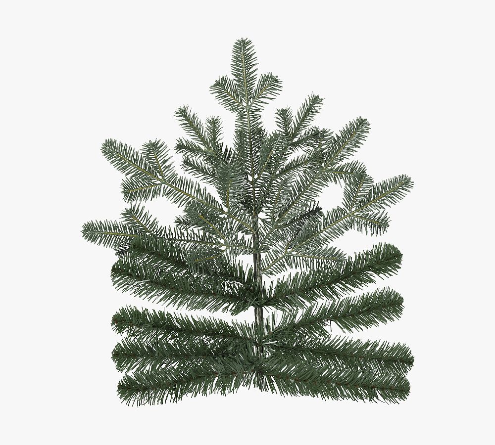 Lit Grand Fir Faux Christmas Tree