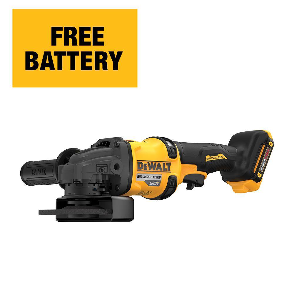 DCG418B VOLT 60V MAX Cordless Brushless 4.5 in. to 6 in. Small Angle Grinder with Kickback Brake (Tool Only)
