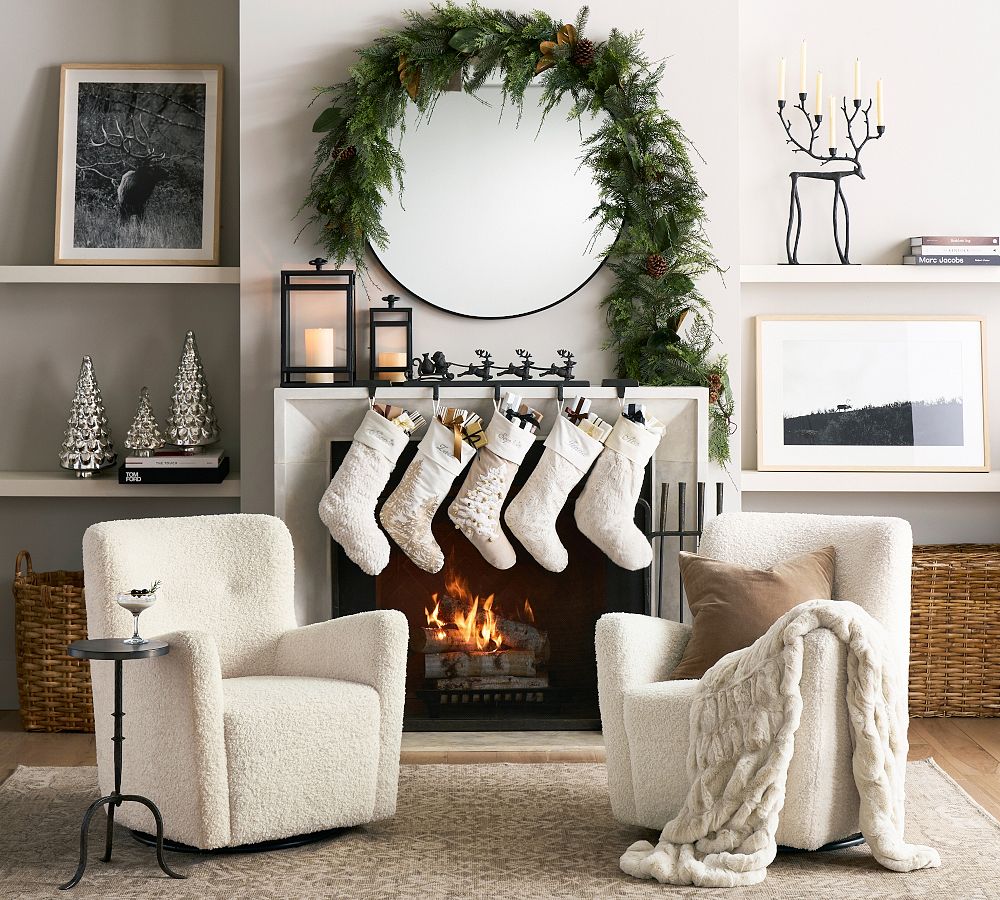 Embellished Velvet Stockings