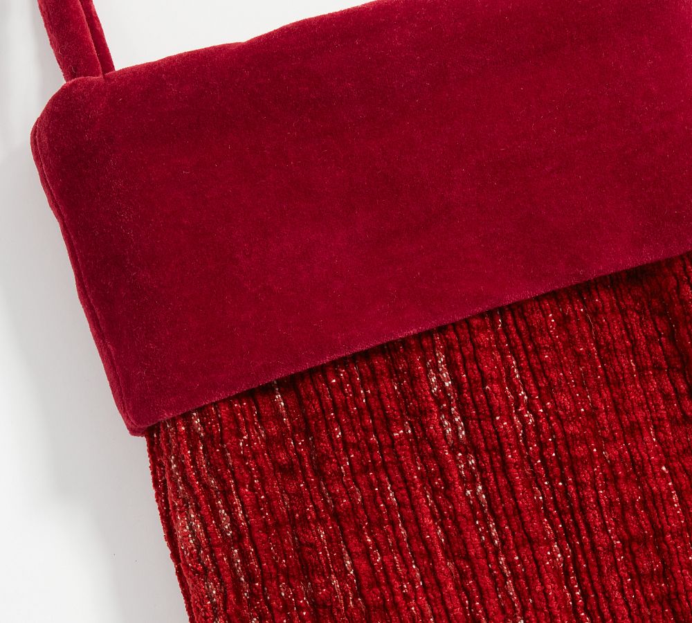 Textured Chenille Stocking