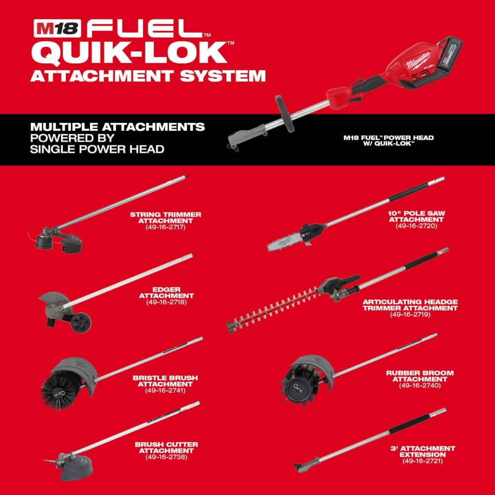 49-16-2741 M18 FUEL QUIK-LOK Bristle Brush Attachment