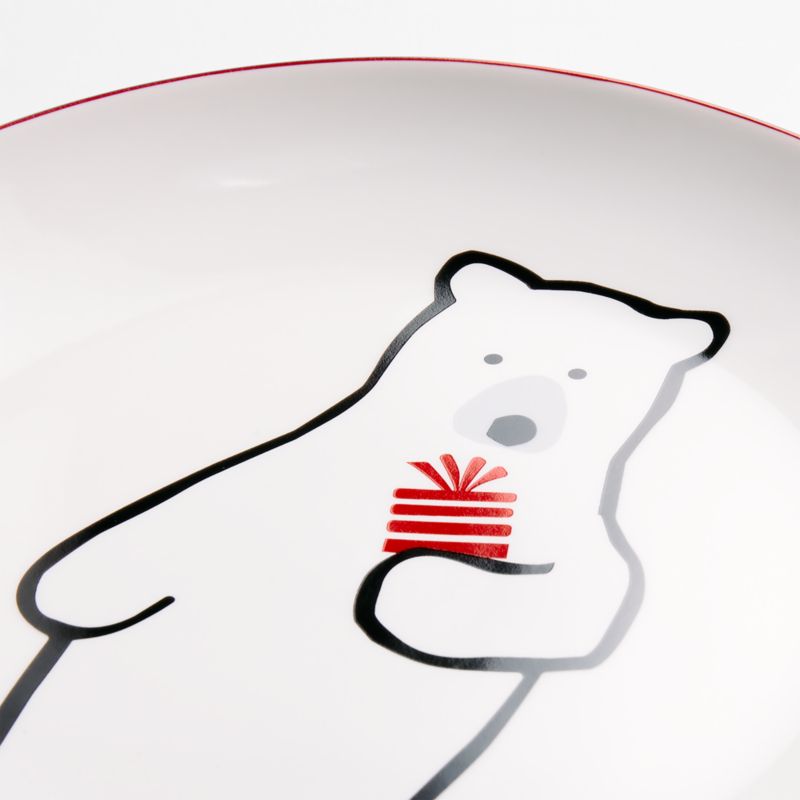 Joan Anderson Arctic Friends Holiday Salad Plates, Set of 4