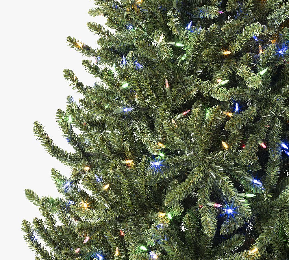 Lit Valley Fir Faux Christmas Tree