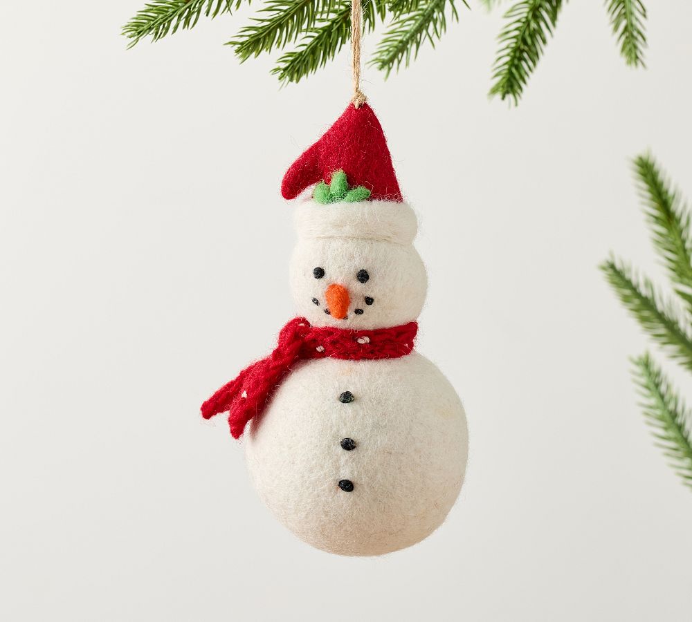 Felt Snowman Ornament