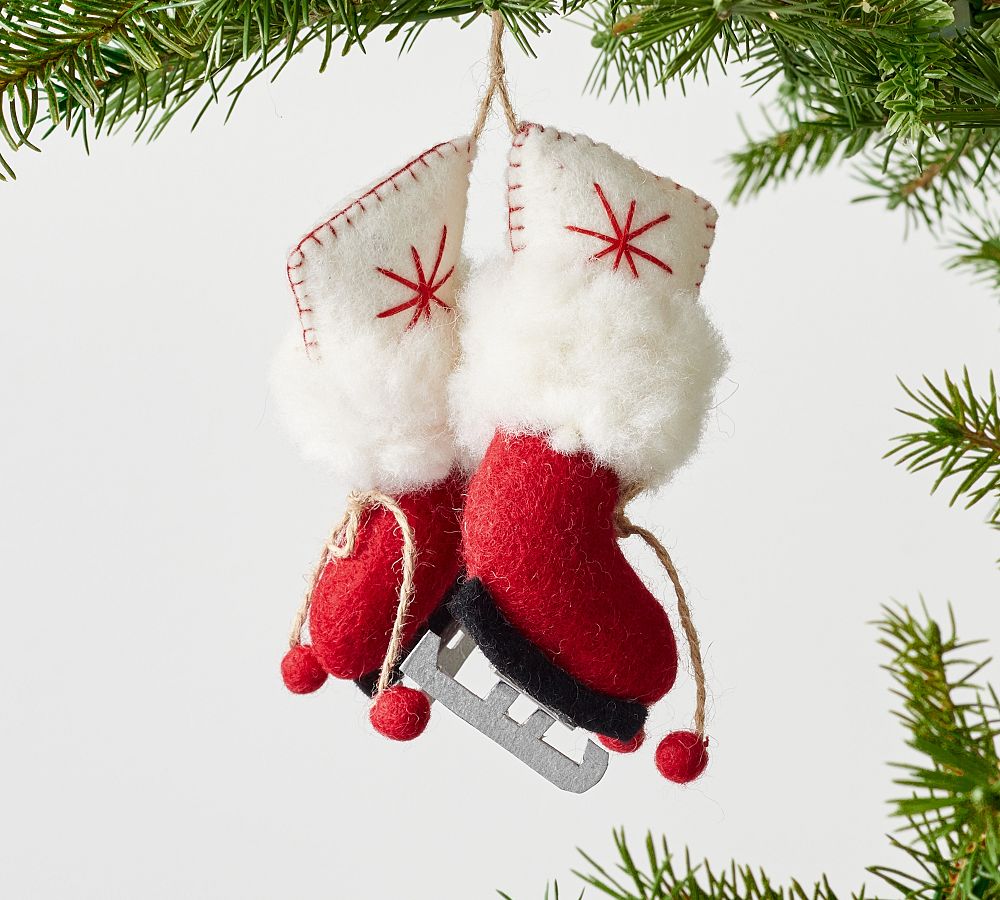 Felt Ice Skates Ornament