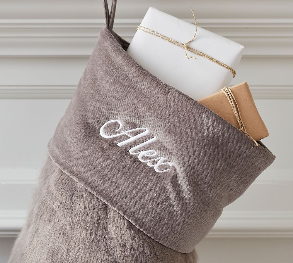 Faux Fur Alpaca Stocking