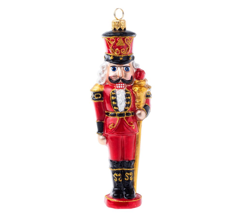 Handmade Heriloom Regal Red Nutcracker Ornament