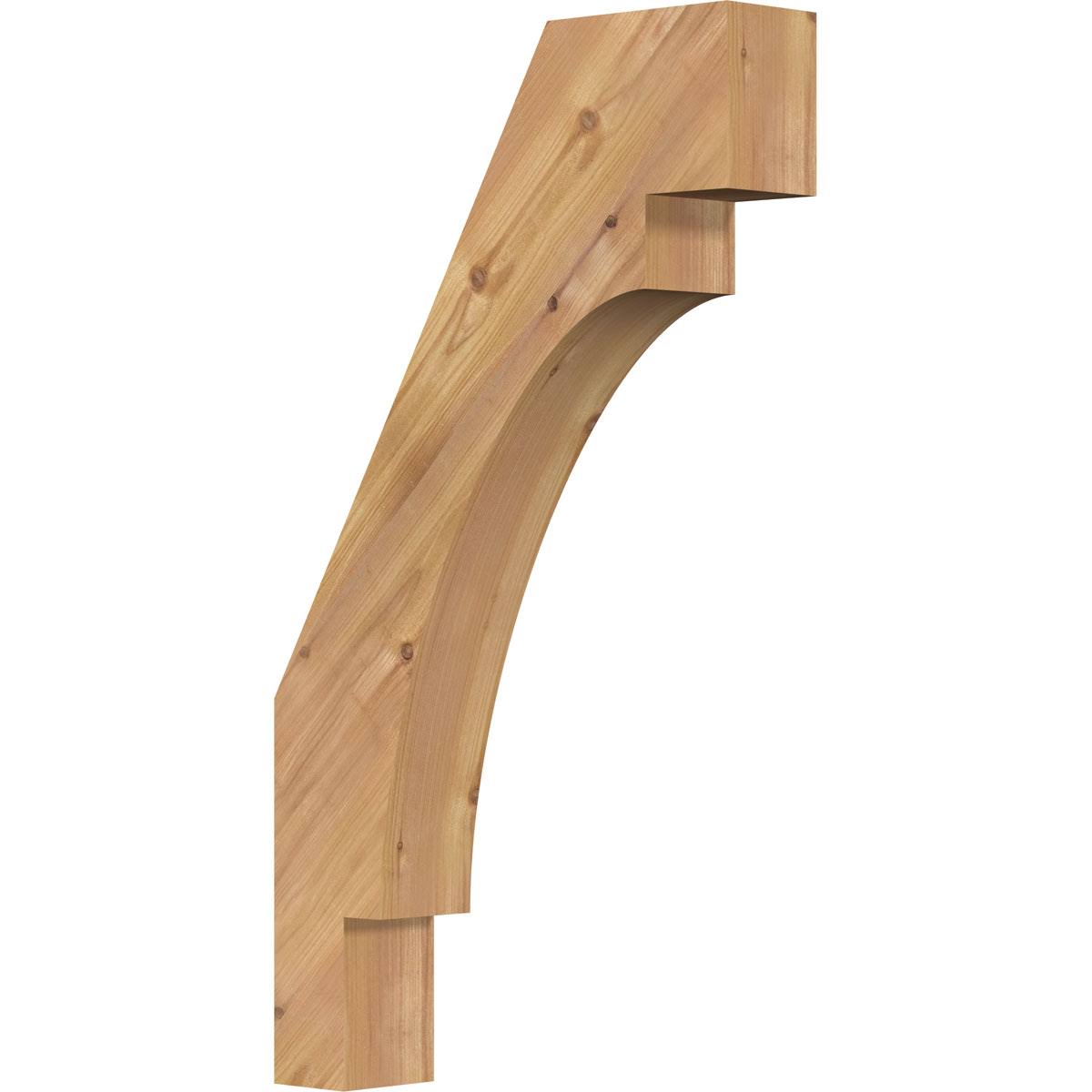3 1/2inch W x 16inch D x 28inch H Merced Smooth Brace, Western Red Cedar