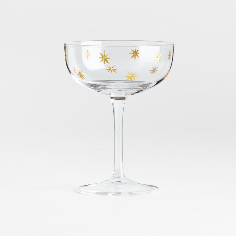 Gold Star Etched 8.5-oz. Coupe Glass