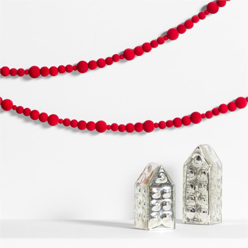 Red Velvet Christmas Garland