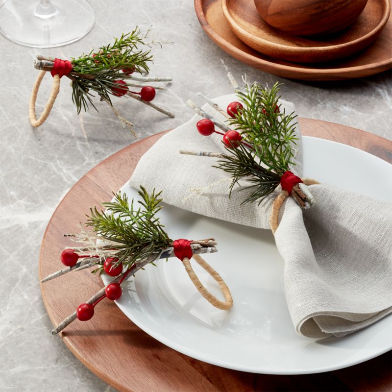 Holiday Twig Berry Napkin Ring