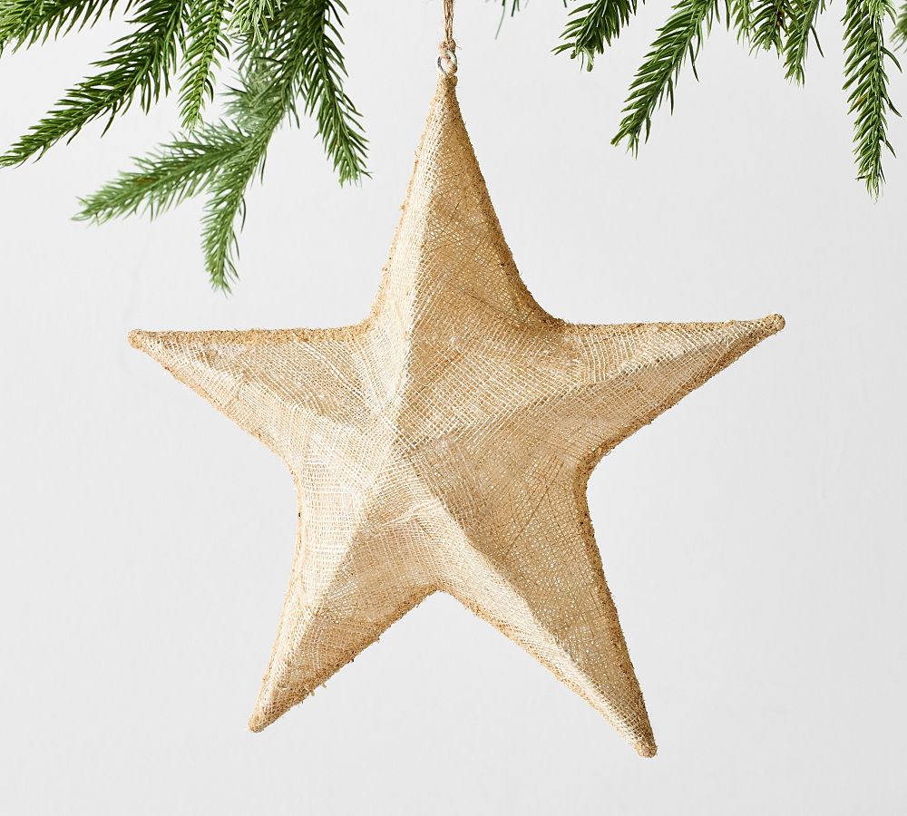 Burlap Star Ornament