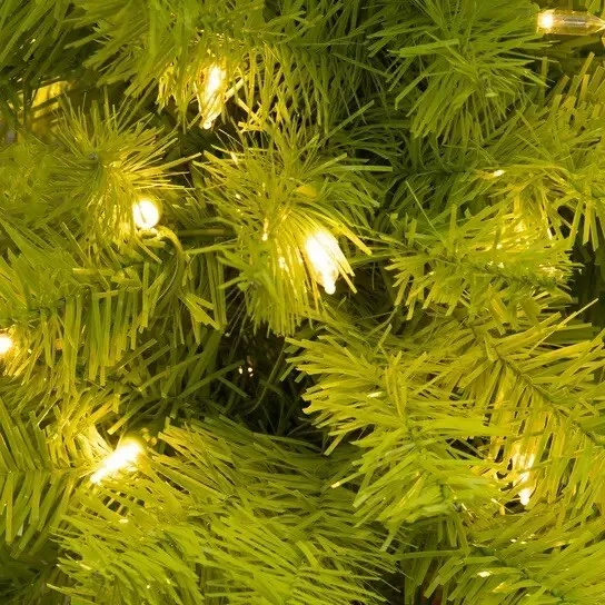 Hobby Lobby Whimsical Green Pre-Lit Grinch Christmas Tree Seasonal Decor 5 Ft