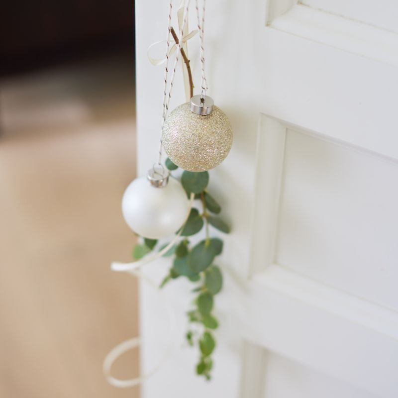 Medium Winter Metallics Ball Christmas Tree Ornaments, Set of 18