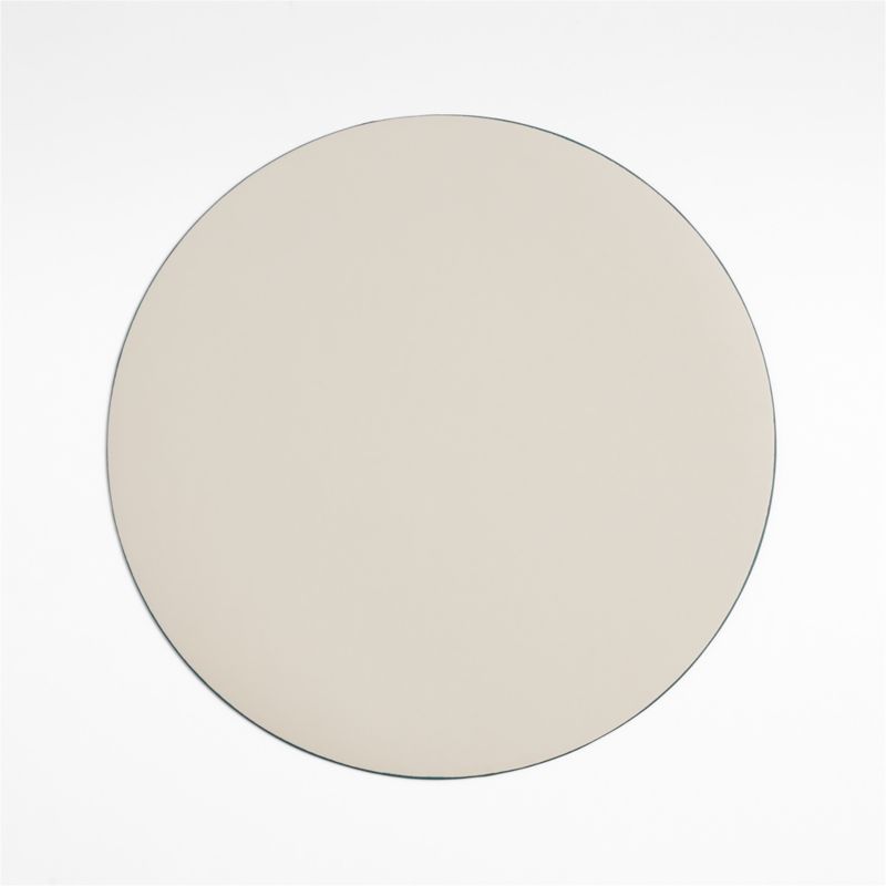 Rizzo Round Reversible Green Faux Leather Placemat