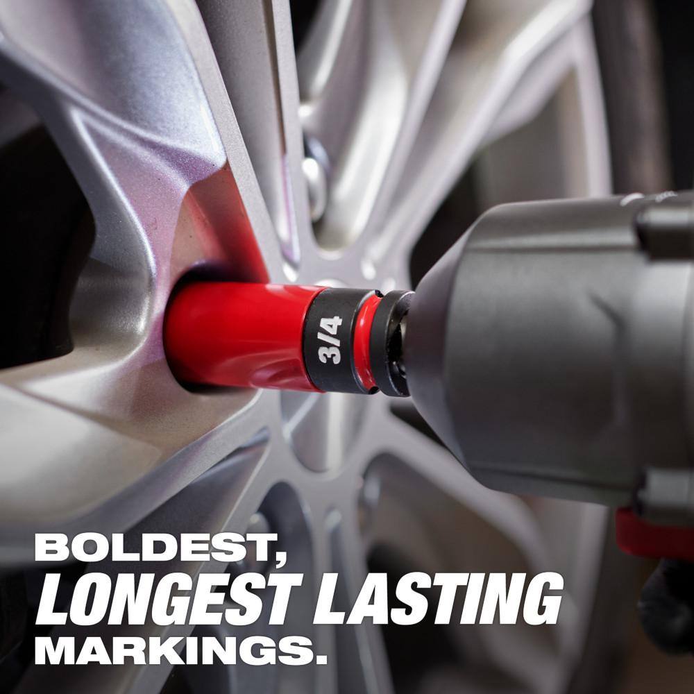 49-66-7833 SHOCKWAVE Impact-Duty 1/2 in. Drive Deep SAE   Metric Lug Nut Impact Socket Set (11-Piece)