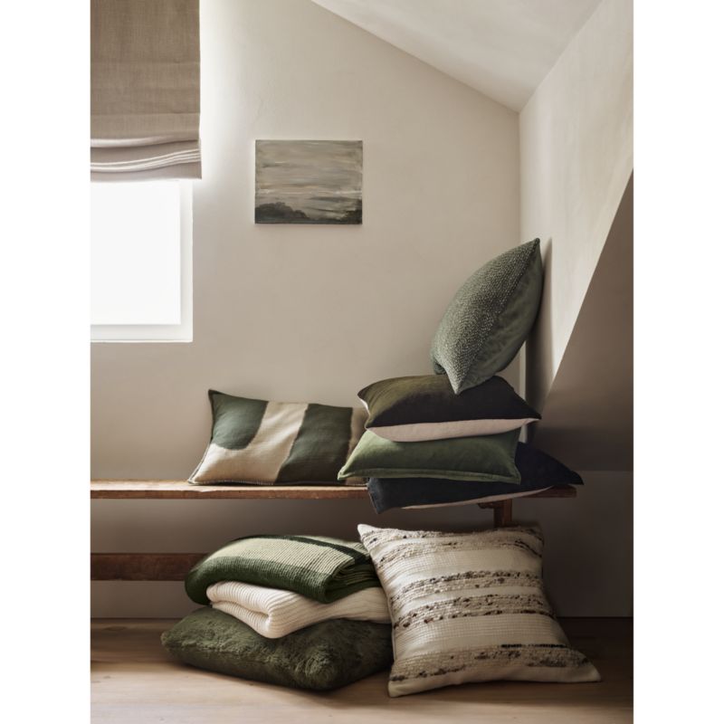 Burnt Green Faux Fur 23