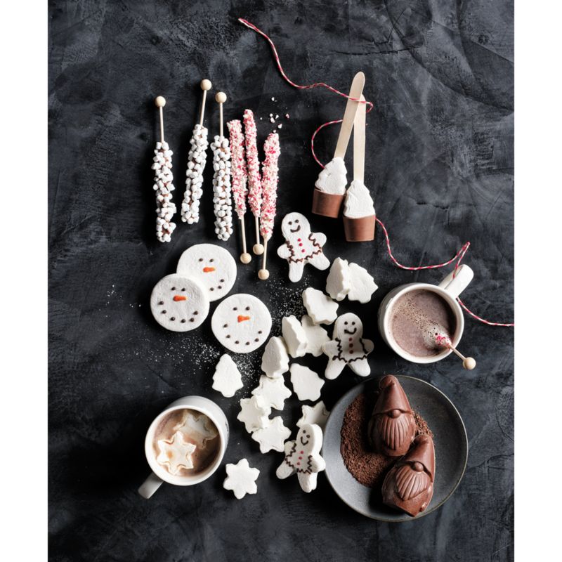 Mini White Snowflake Marshmallows