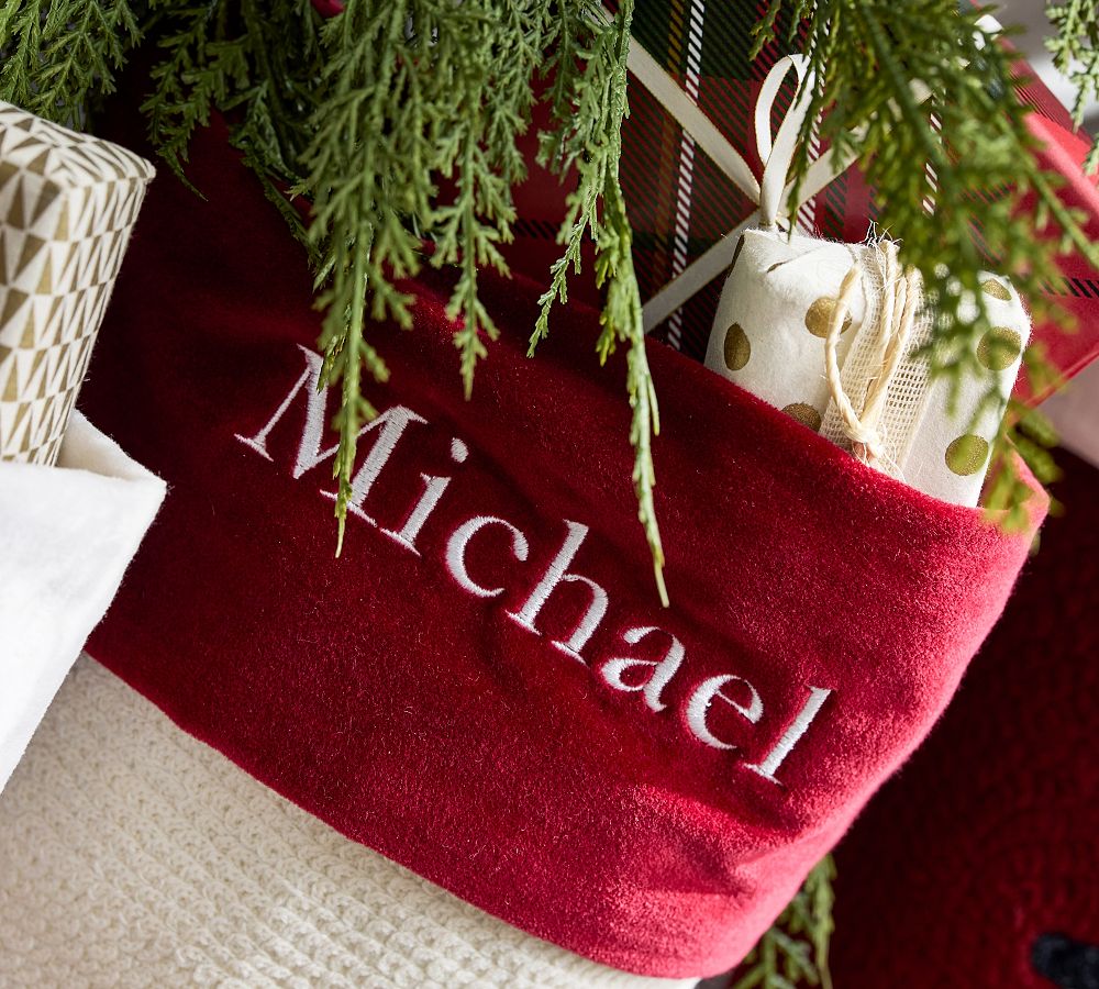 Holiday Icons Crewel Stockings