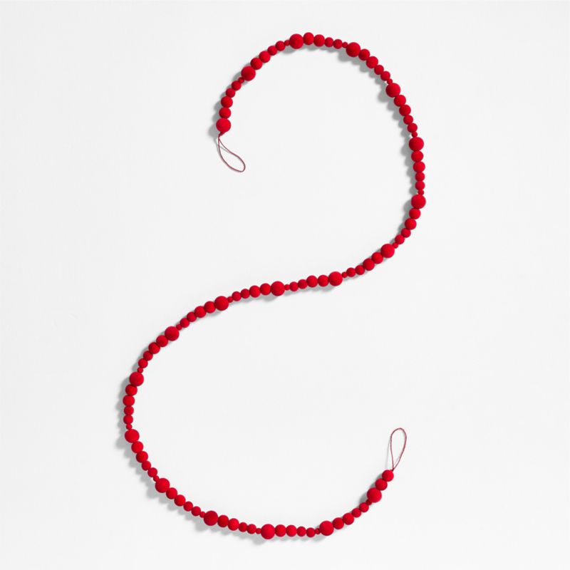 Red Velvet Christmas Garland